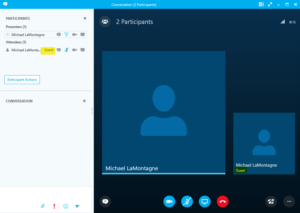 how to send skype meeting invite link